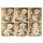 36er Set Holz Anhänger "Engel" 6 Motive (Laser) 7 x 7,5 cm