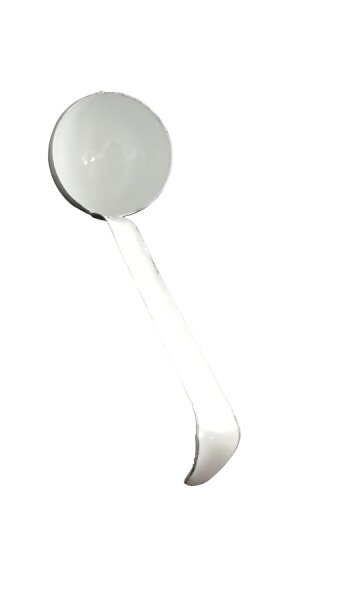 Kelle emailliert weiss ca. 25cm