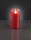 HELLUM LED-Wachskerzen, rot, H: 9,6 cm