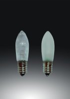HELLUM LED-Riffelkerze, 12 V / 0,1 W, matt,  3er Blister