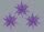 3er Set Marienberger Adventssterne - Violett einfarbig
