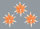 3er Set Marienberger Adventssterne - Orange & Weiß