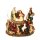 Polyresin Schneekugel "Heilige Familie" und die Heiligen drei Könige 14 x 13 x 15,5 cm Ø 10 cm Spielwerk Stille Nacht;