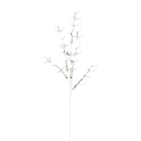 Kunststoff Weihnachts-Deko- Zweig verschneit 14 x 5 x 40 cm