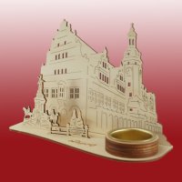 Teelichthalter "Altes Rathaus zu Leipzig" im Karton