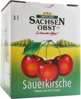 Sachsenobst Sauerkirsch-Nektar, 3 Liter Bag in Box