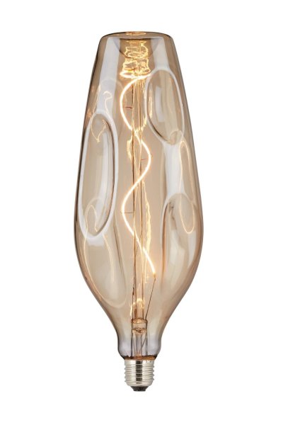 HELLUM LED Soft-Filament-Lampe "Ella", E27, 4W, goldfarbenes Glas, 180 lm