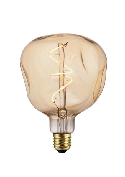 HELLUM LED Soft-Filament-Lampe "Eric", E27, 4W, goldfarbenes Glas, 180 lm