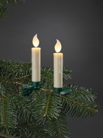 HELLUM LED-Weihnachtsbaumkerzen ohne Kabel,flackernd n....