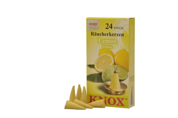 KNOX-Räucherkerzen | Lemon im Display