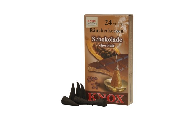 KNOX-Räucherkerzen | Schokolade im Display