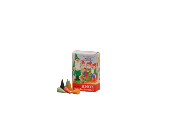 KNOX-Mini-Räucherkerzen | bunte Mischung im Display