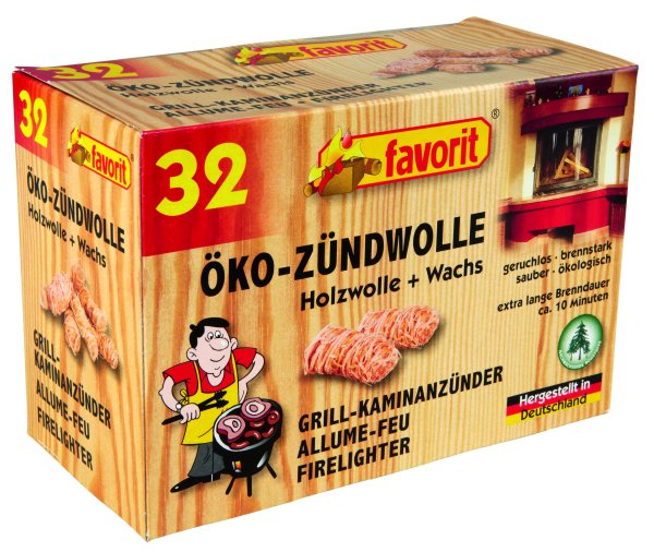 Favorit Öko-Zündwolle 32er Pack