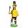 Holz Räuchermann "Fußballer", schwarz/gelb 9 x 7 x 24 cm