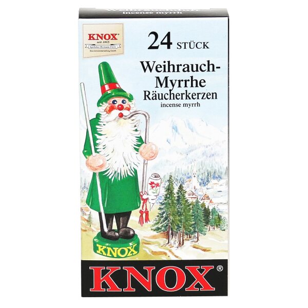 KNOX-Räucherkerzen "Weihrauch - Myrrhe", Packungsinhalt: 24 Stück, 6,5 x 2,2 x 12,5 cm