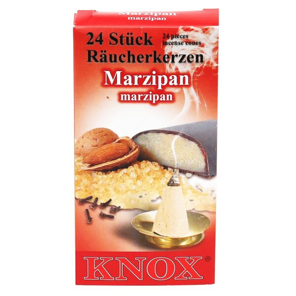 KNOX-Räucherkerzen "Marzipan", Packungsinhalt: 24 Stück, 6,5 x 2,2 x 12,5 cm