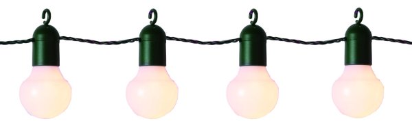 LED-Lichterkette "Hooky", 20teilig Kabel: grün, LED: warmweiß, Länge ca. 5,7 m, outdoor, Vierfarb-Karton