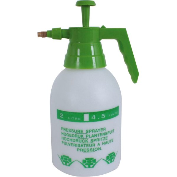 Drucksprüher 2 Liter, - Kunststoff, weiß-grün